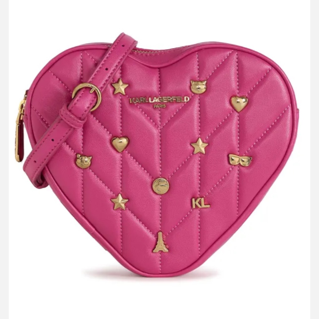 Never Used Karl Lagerfeld Pink And Gold Kosette Crossbody Bag